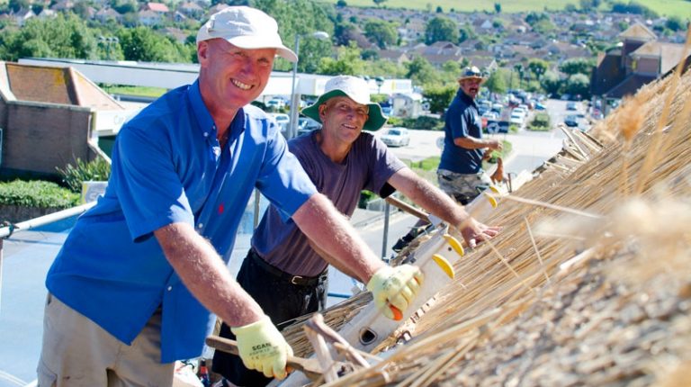 Britain’s only thatched brewery re-thatched
