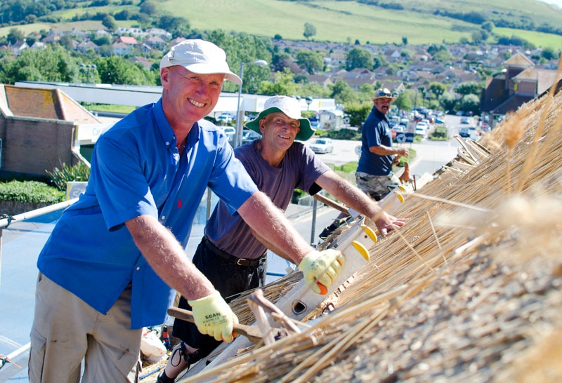 Britain’s only thatched brewery re-thatched