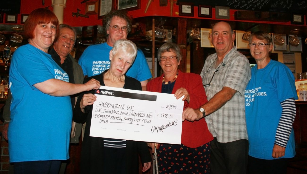 The Ropemakers raise £1,918 for Parkinson’s UK