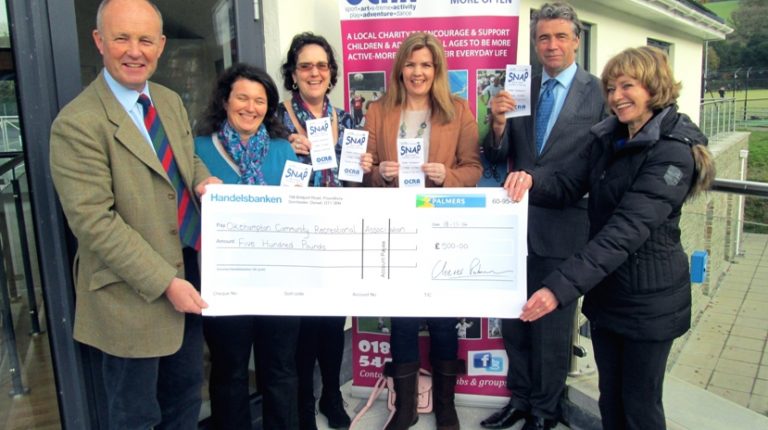 Palmers Ale Fund donates £500 to Okehampton Community Recreation Association