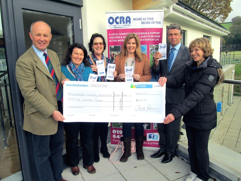 Palmers Ale Fund donates £500 to Okehampton Community Recreation Association