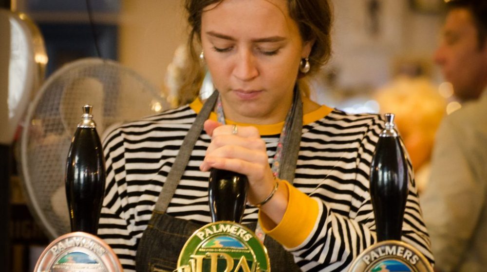 Palmers beer at The Cobb Arms, Lyme Regis