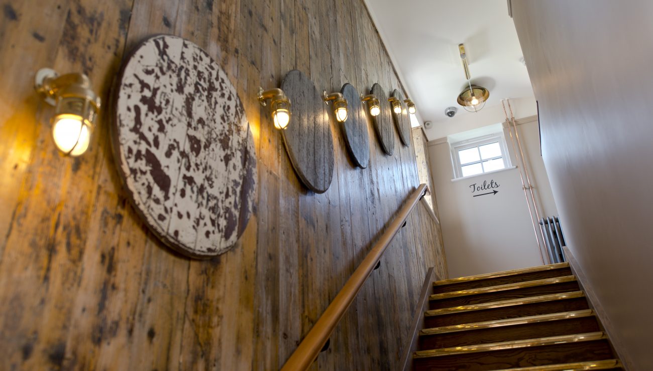 Stairs, Anchor Inn Seatown, Dorset.